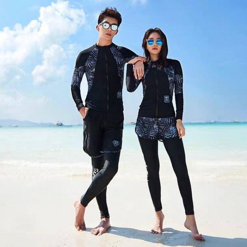 Women's Quick-Dry Two-Piece Snorkeling Wetsuit with Sun Protection and Jellyfish Guard