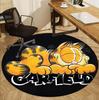 Garfield Pattern Round Rug, Indoor/Outdoor Mat, for Picnic, Gameroom, Bedroom, Office, Living Room, Home Decor Carpet, Birthday Gift