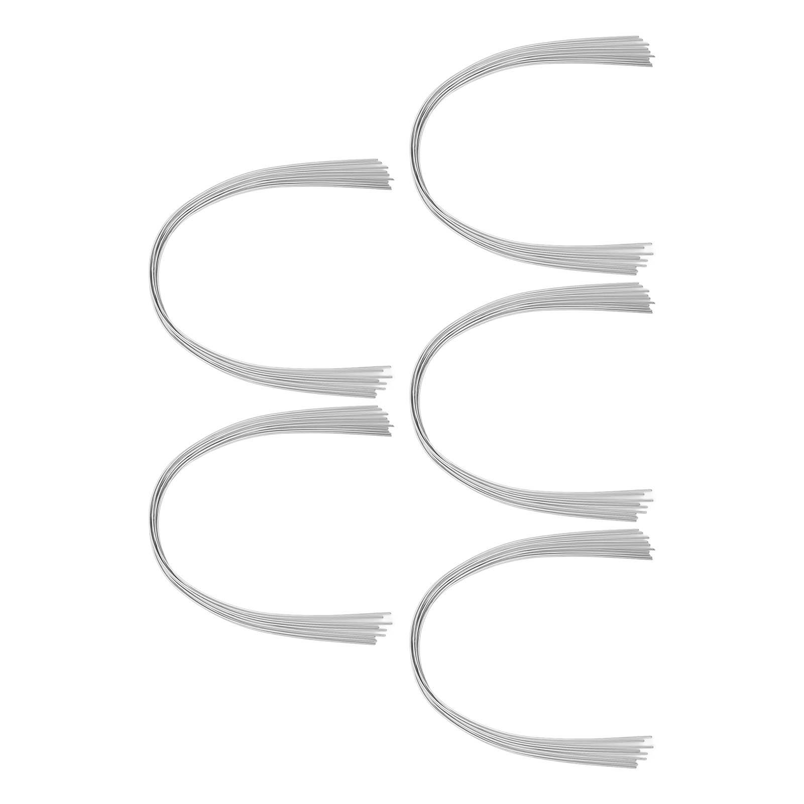 50PCS 0.017x0.022in Nickel Titanium Ortho Orthodontic Arch Wire Dental Wire for Braces Lower Teeth