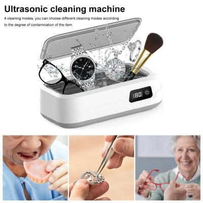 Ultraschall-Reinigungsgerät, 49.000 Hz Wellen, Tiefenreinigung, 640 ml Edelstahlspüle, 4 Modi, Reiniger für Brillen, Schmuck, Alltagsgegenstände