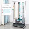 Stainless Steel Movable Mop and Broom Holder