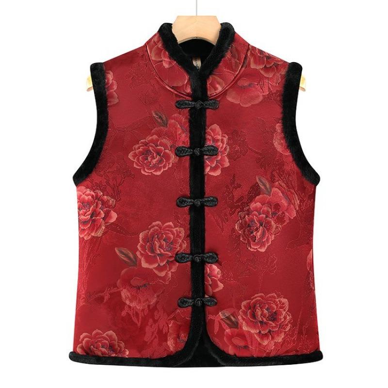 Thickened Autumn and Winter Vest for the Elderly, New Vest, Velvet Warm Jacket Vest
