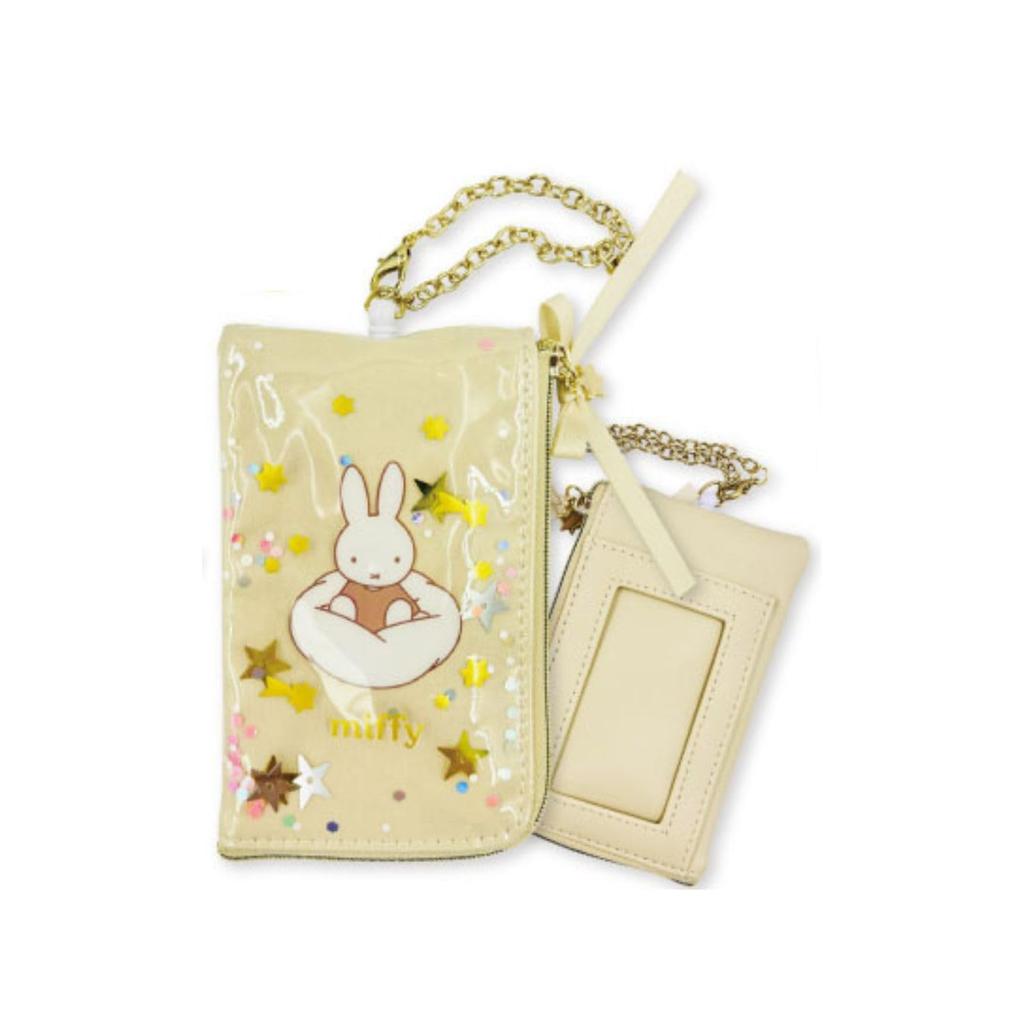 Marimo Craft Miffy Key Pass Dreamy W80 x H130 x D10mm Pouch, Series, Ivory, (DBM-3014)