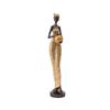 Statuina Africana Novità Figura Femminile Statua per Mobile TV Ingresso Comodino Dorata
