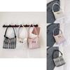 Stylish Large Capacity Bowknot Casual Handheld Tote Bag For Girls In Fresh Black White Pink Colors