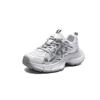 Fashion dad shoes women's spring trendy leather mesh breathable casual platform sneakers