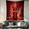 Vintage Cocacola Advertisement Tapestry Wallmounted Background Cloth Soft Background Wall Hanging Cloth Wall Covering Decoration