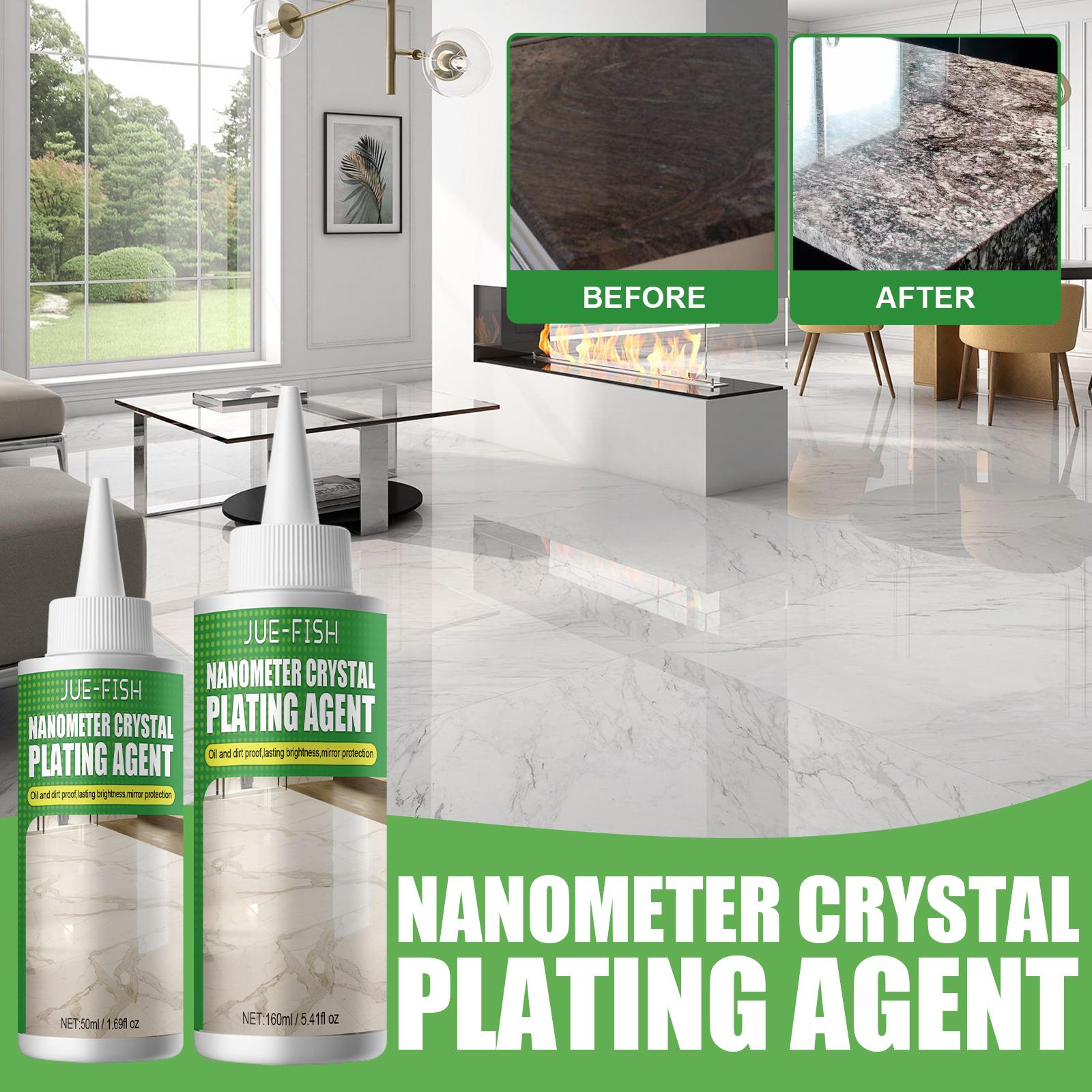

Nano Crystal Coating Agent, Ceramic Tile Scratch Repair & Mirror Brightening, Long Lasting Protective Layer for Marble Surfaces 50ml