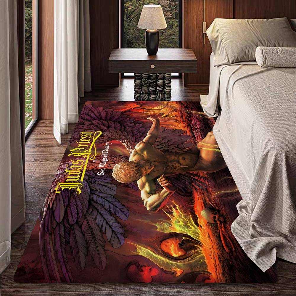 J-Judas P-Priest ROCK BAND Floor Carpet Nordic Style Home Doormat Bathroom-Toilet Mats Bedroom Hotel Decor Mat