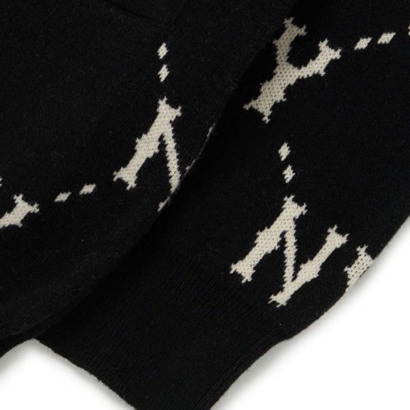 New MLB Old Flower Sweaters Unisex Black 3AKCM0224-50BKS