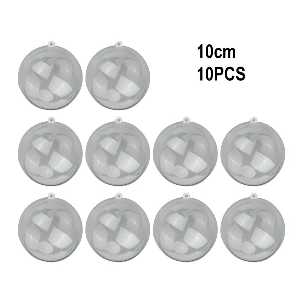 Personalize Your Christmas Clear Fillable Baubles Wedding Favours Decorations