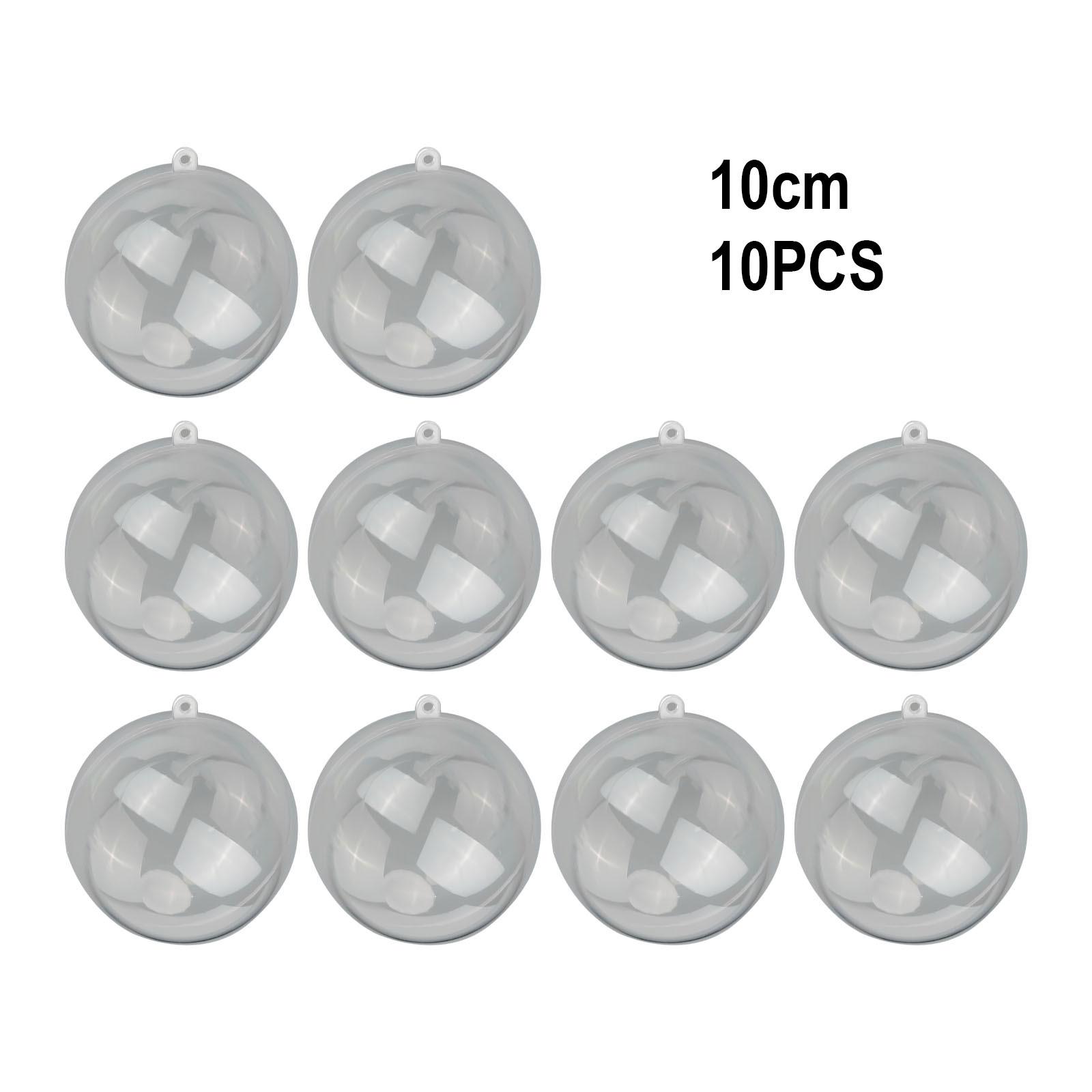 

Personalize Your Christmas Clear Fillable Baubles Wedding Favours Decorations 10cm