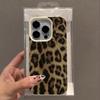 HOT Luxury NEW Leopard Pattern Lichee leather pattern Phone Case For iPhone 17 16e 16 15 14 13 12 Air Pro Max Plus X XR XSMax