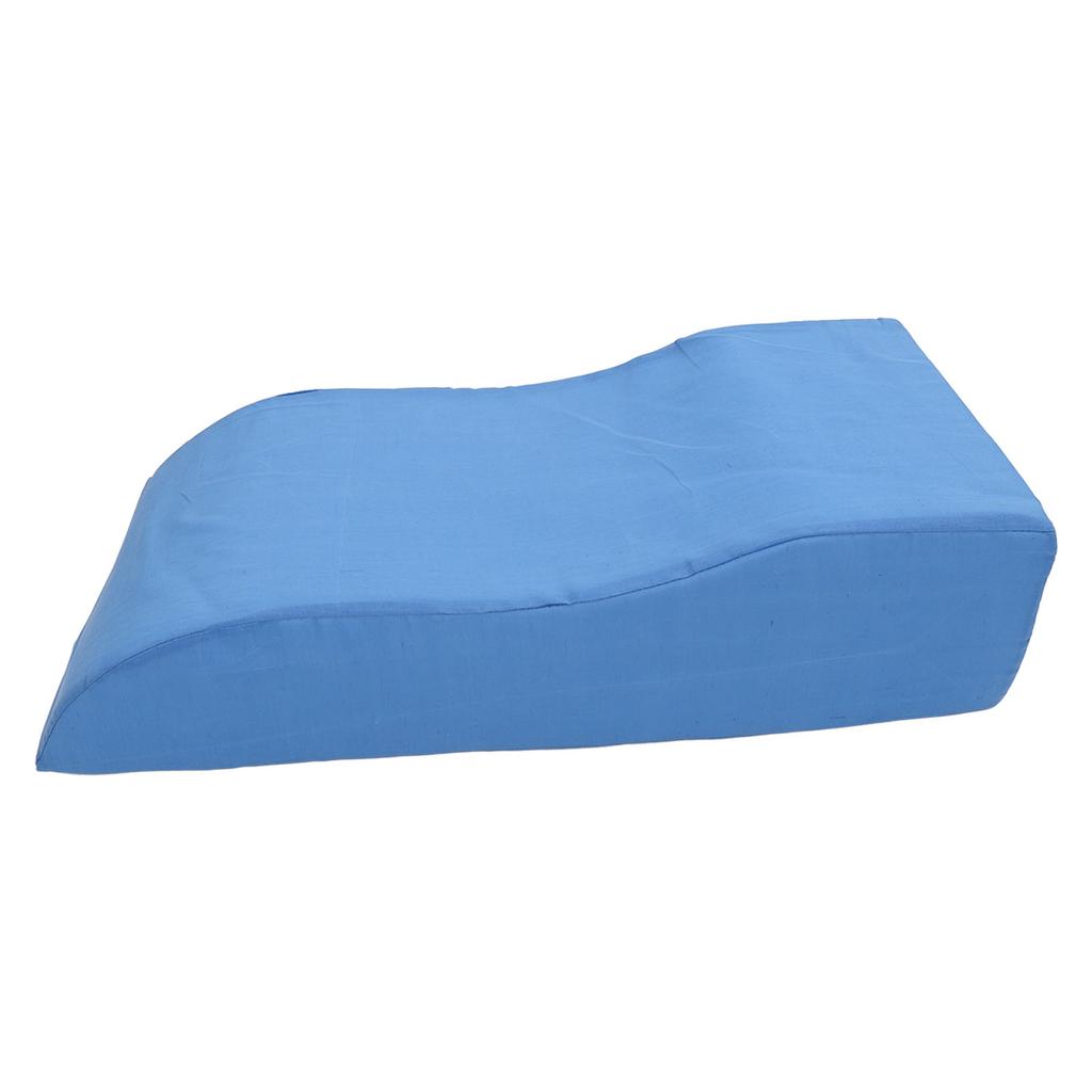 S Shaped Leg Elevation Pillow for After Surgery Swelling Orthopedic Leg Wedge Pillow Blue