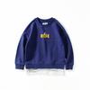 False Two-Piece Sweaters Spring and Autumn Long-Sleeved Terry Clothes for Younger Children