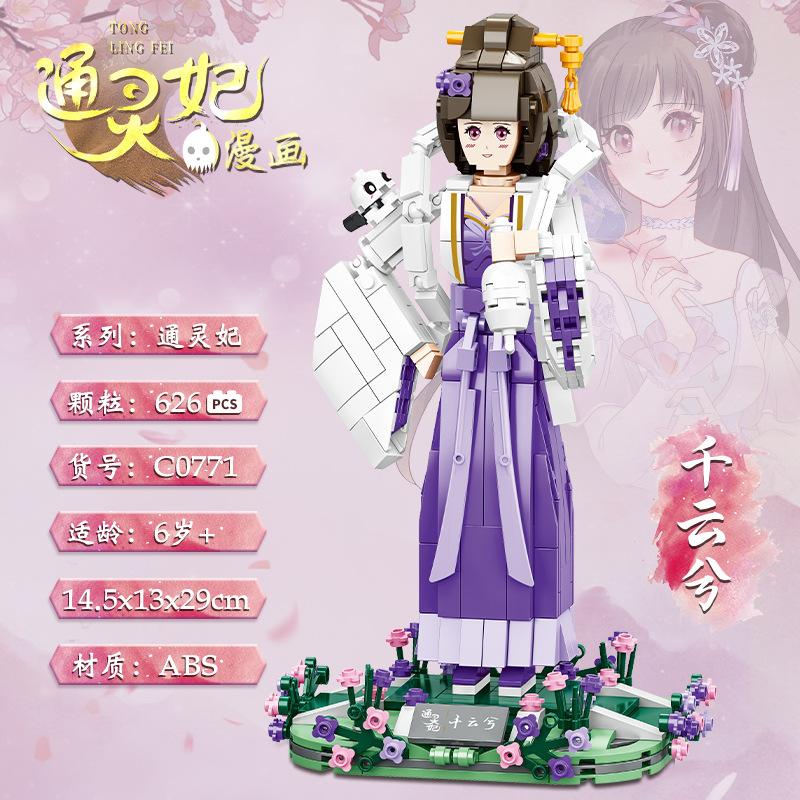 Genuine Authorized Psychic Concubine Doll Douyin Internet Celebrity With The Same Girl Small Particles Children'S Gifts Assembled Building Block