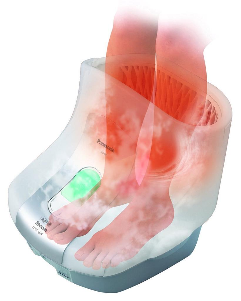 Panasonic Steam Foot Spa with Far Infrared Heater, White, EH2862P-W