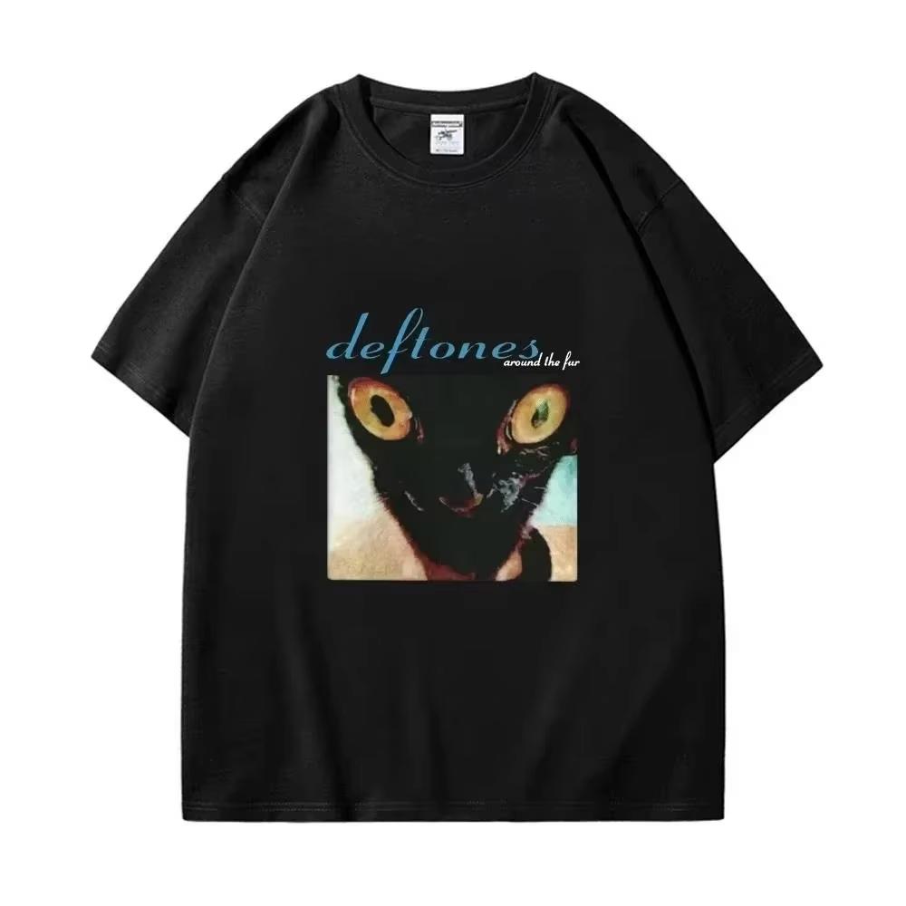

2025 Deftones Singer Band Printed T Shirt Men Women Hip Hop Rock Tee Fashion Short Sleeve Tshirt Summer Unisex T-shirts Tops 4XL