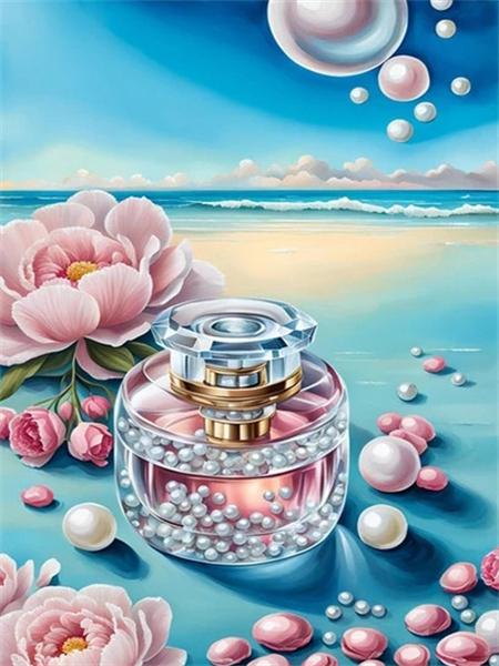 Volledige Vierkante Ronde Diamant Schilderen Roos Zeezijde Huisdecoratie 5D Doe-het-zelf Borduurwerk Mozaïek Landschap Wandkunst