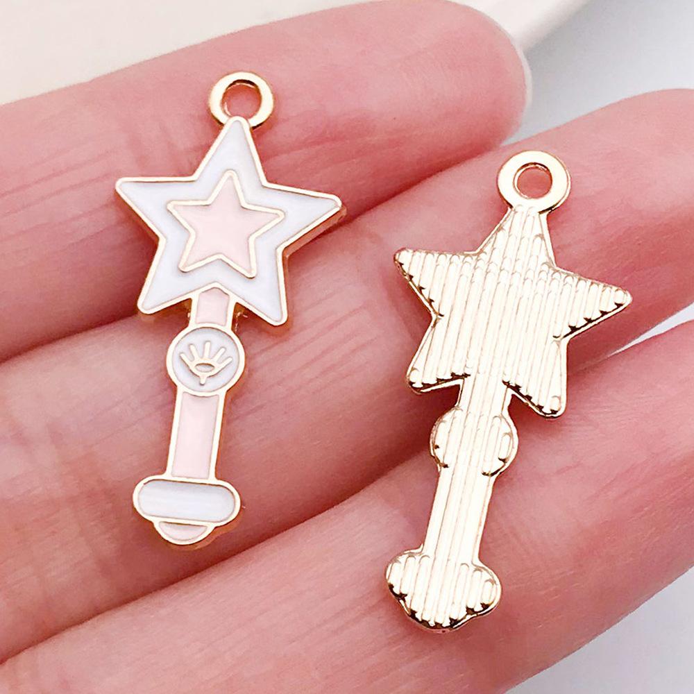 Red And Love Heart Peach Jewellery Accessories Diy Bracelet Keychain Necklace Pendant Alloy Oil Drop