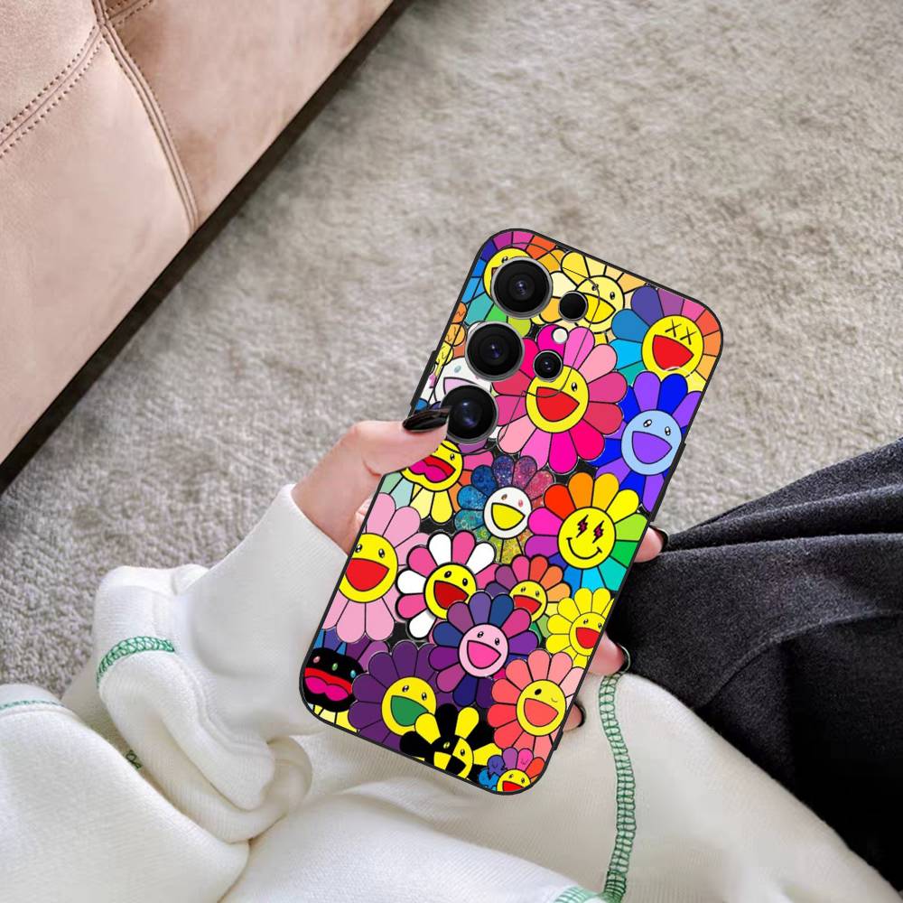 

Японский Artisti M-murakami T-takash Чехол для телефона для Samsung S 24 Fe 25 Ultra Plus 20 Lite 21 30 22 23 24 22 Ultra 5G Fundas Samsung S25PLUS