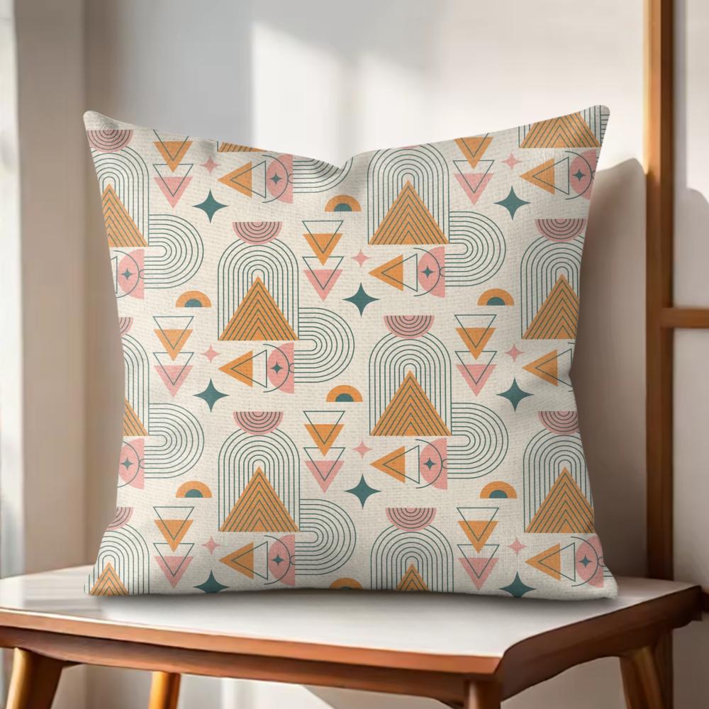 

Boho Plant Nordic Cushion Cover Natural Linen Organic Fabric DoubleSided Printing Couch Pillow Covers Home Decor 30x30cm