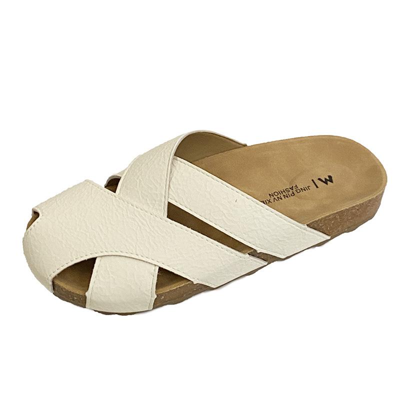 Atmungsaktive hohle vielseitige faule matte Ledertasche Kopf halbe Hausschuhe Damen tragen 2025 neu Sommer flacher Boden halbe Tablettschuhe