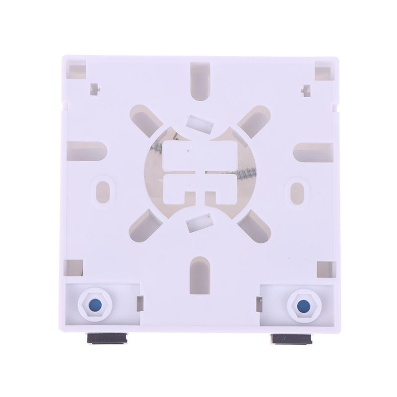 2-Port Terminalboks Type 86 ABS Optisk Terminal Forgreningsboks Hvid Plast Fiberoptisk Splejseboks Med Adaptere