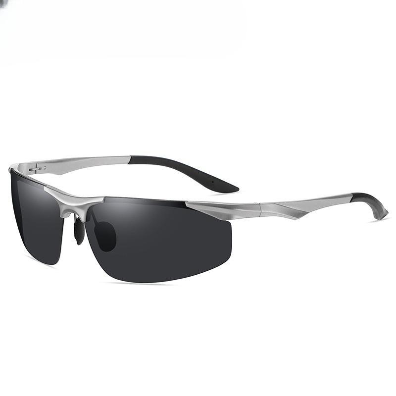 

Nylon Sunglasses Men s Sports Cycling Sunglasses Day and Night Dual-use Aluminum-magnesium Sunscreen Driving Sunglasses