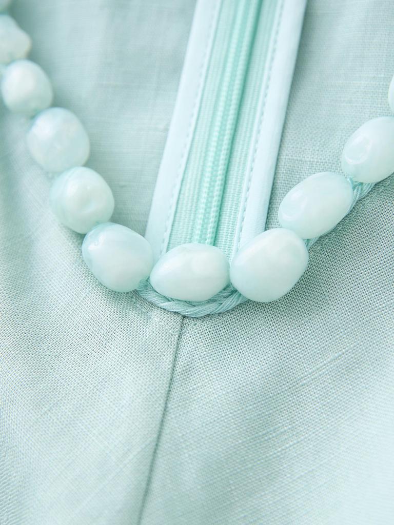 Light Luxury French Slimming Irregular Ruched Waist Tie Dress - Women's Summer Fashion