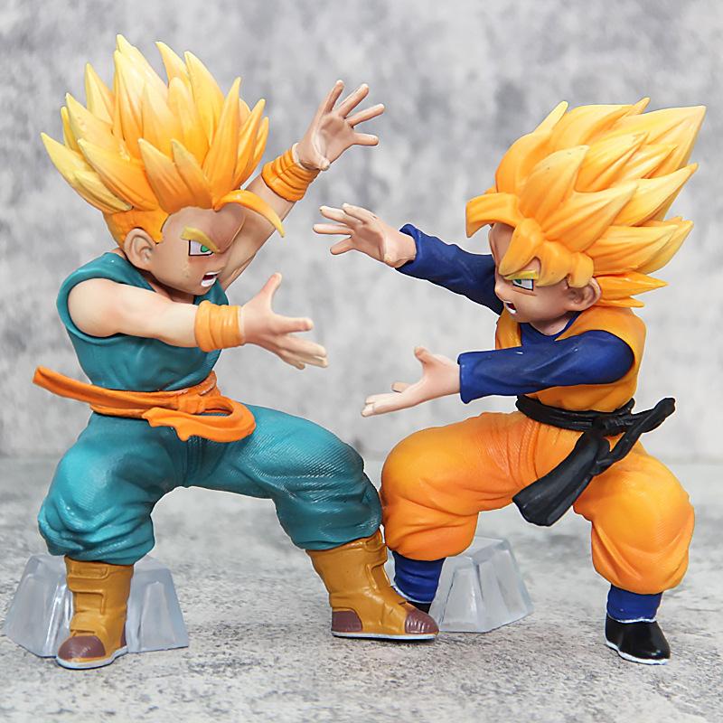 15cm Dragon Ball Figure Son Gohan Trunks Action Figures Anime Collection Pvc Statue Model Ornaments Collection Doll Toys Gifts