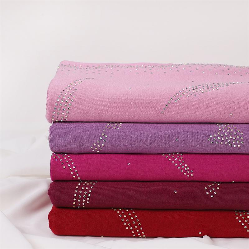 Muslim Solid Jersey Hijab Scarf for Women Cotton Square Head Wrap Scarves Jersey Hijabs Islamic Turban Headband Shawl Scarves