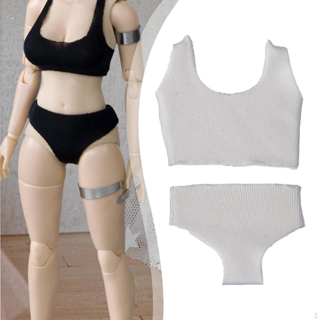 1/12 Scale Female Underwear Doll Clothing Scene Prop, Fashion Realistic Miniature Panty and Bra for