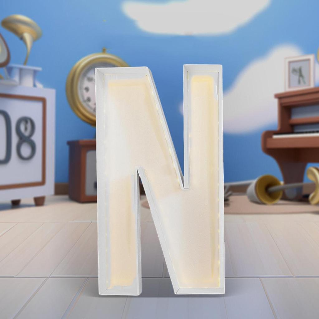 1Pc 64cm Mosaic Balloon Frame Letters Big Marquee Light Up Letters DIY Kit for Birthday Party Wedding Backdrop Decor Letter A-Z Pre-Cut Foam Board