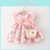 Dress Childrens Sleeveless Cute Girls Print Dress