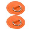 D Ring Pad Patch PVC Inflatable Boat Raft Dinghy Canoe Surfboard Kayak Tie Down FittingOrange