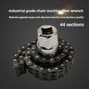 1pcs 52 Section 14mm Chain Type Oil Filter Wrench Heavy-duty Oil Filter Wrench Repair Tool New 2026