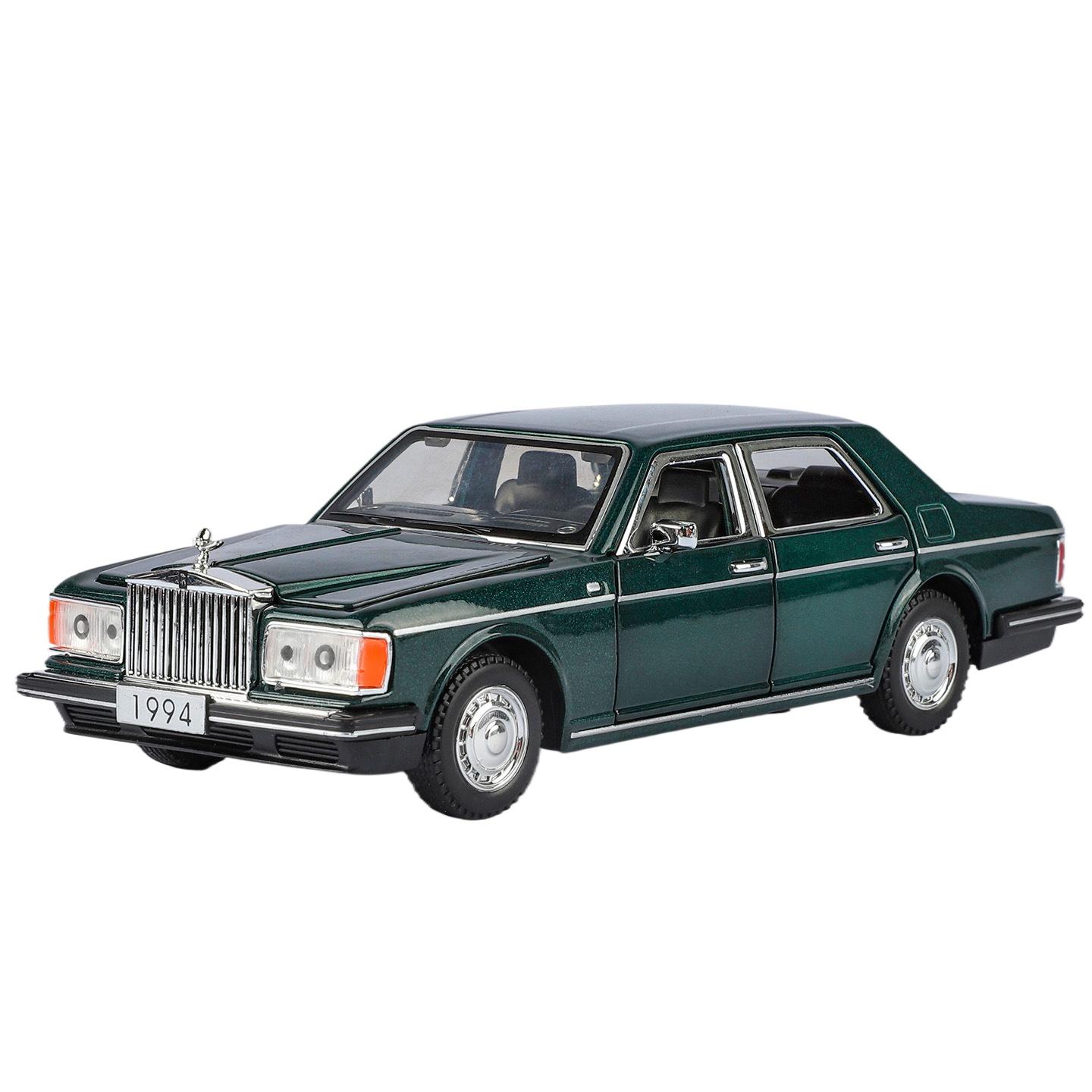 

1/32 Модель автомобіля з алюмінієвого сплаву Rolls Royce Silver Seraph Звук і світло Інерційний дитячий іграшковий колекційний подарунок на день народження зелений