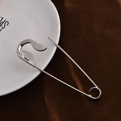 Large Size Safety Pin Hair Claws Minimalist Geometric Brooch Pin Metal Hair Barrettes Fixed Suit Silver Hairclips
