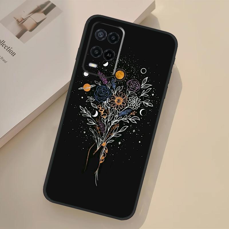Étoiles Constellations Soleil Lune Coque Pour Oppo A5 Pro A15 A17 A57 A77 A18 A38 A58 A78 A98 A96 A76 A16 A94 A74 A54 A40 A60 A80