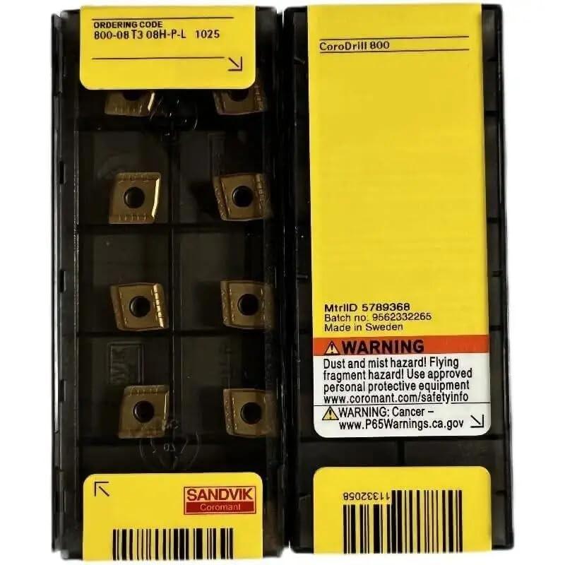 Original Sandvik / 800-08T308H-P-L 1025  / CNC lathe carbide blade 10 PCS