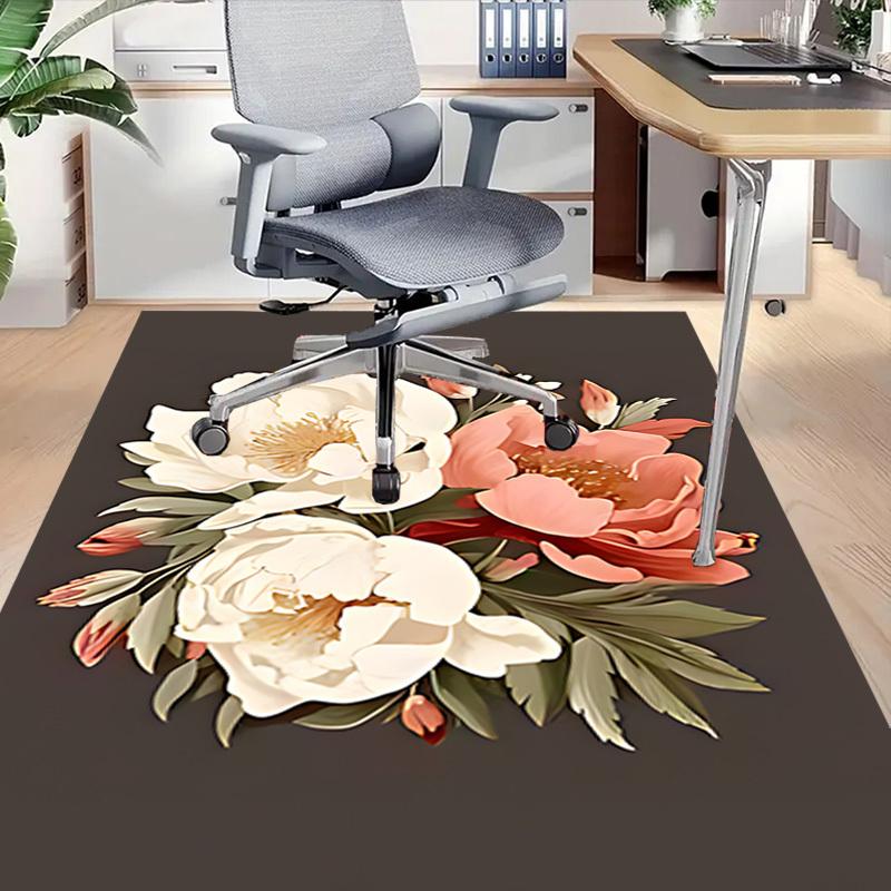 1 Stück Blumenarrangement Teppich Ultra Weich, Dick & Saugfähig, Rutschfeste Maschinenwaschbare Matte für Eingangsbereich