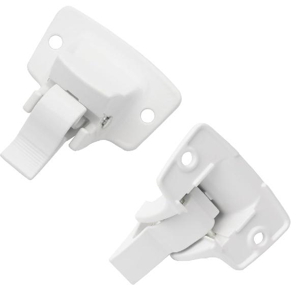 3314067.004B Trailer Mounting Bracket Compatible with Dometic/Sunchaser Awning Parts with 4 Sealing Gasket White (2 Pack)