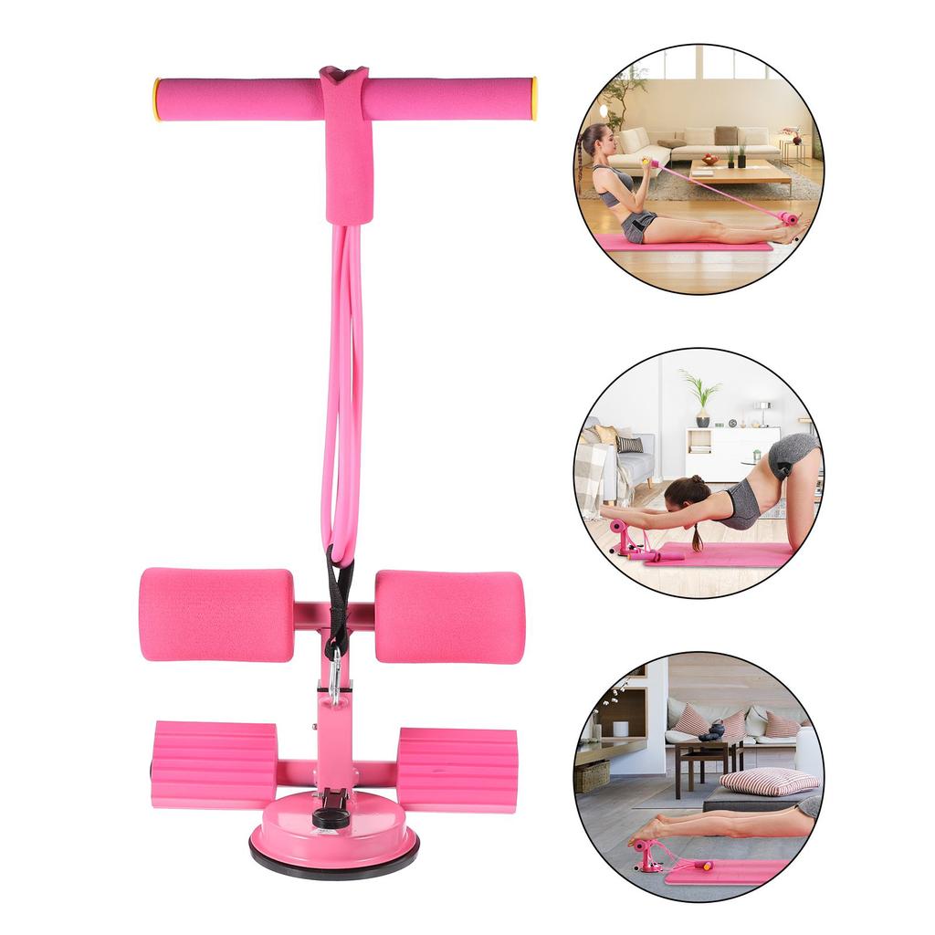 Auxiliary Belly Fitness Equipment Device Abdomen Exerciser Floor Push Up Bar Sit-up Assist Suction Cup