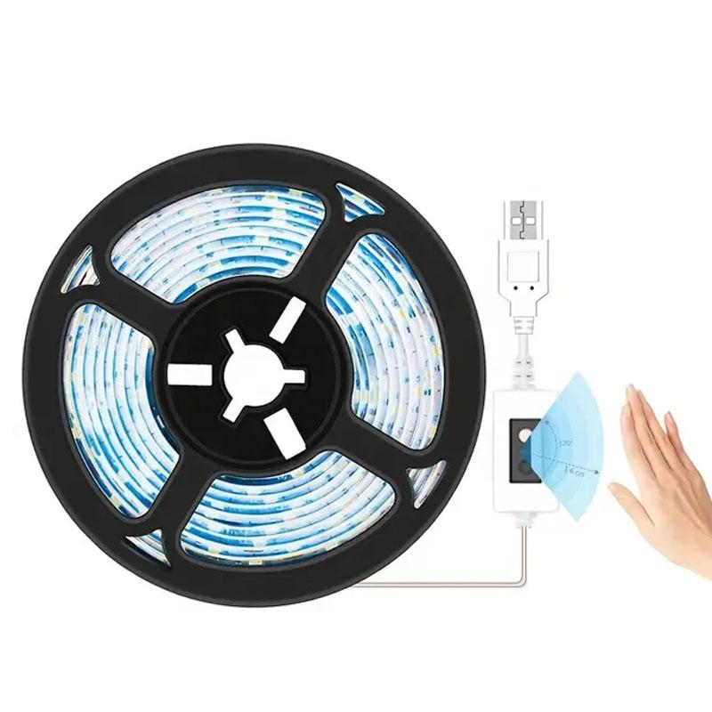 

Индукционный датчик светодиодная лента USB 5V 2835 ручной диммер гибкая диодная лента лампа подсветка светодиодный телевизор кухня IP65 водонепроницаемый 1m белый