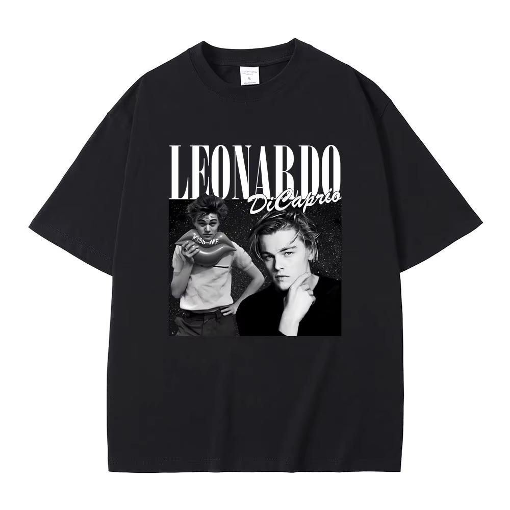 Marino Morwood 90s Leonardo Leo Dicaprio T-Shirt Leonardo DiCaprio Young Star Titanic Tshirt Men Women Classic Vintage T Shir... S разноцветный