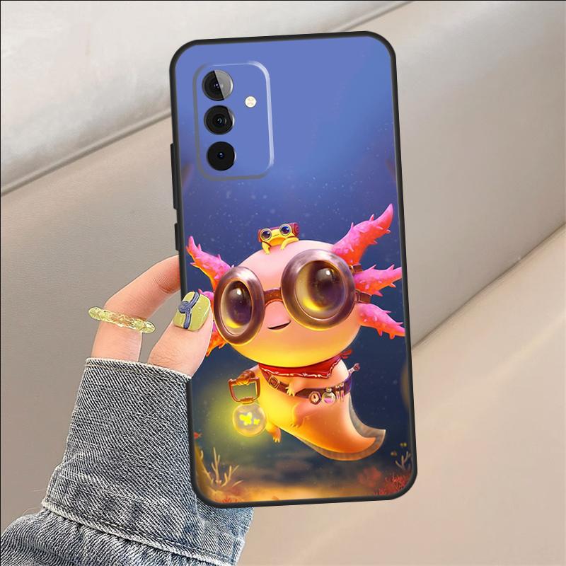 Cute Animal Axolotl Case For Samsung Galaxy A22 A05 A53 A33 A06 A26 A16 A56 A36 A05 A32 A52 A54 A34 A14 A55 A15 A35