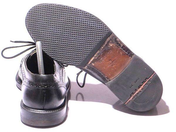 Made in Germany Lloyd Leather Wingtip 25.5 Black Dress Shoes Business(USED)