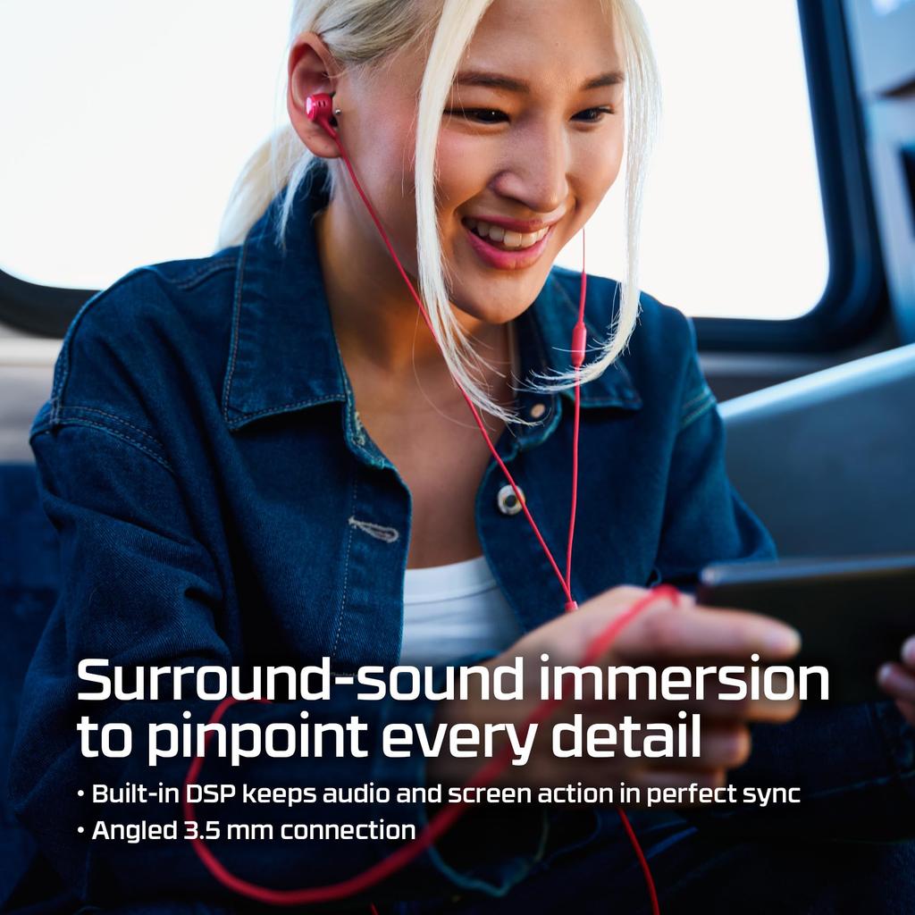 HyperX Cloud Earbuds III S Gaming Official Japanese Distributor Product Earphones, Wired, USB-C, Red, (BN7S2AA)