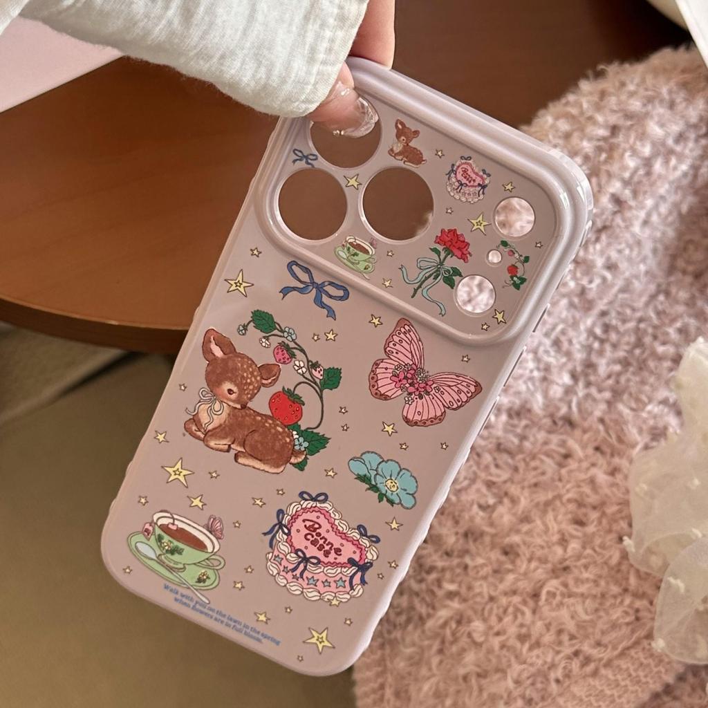 Retro-style Illustrated Phone Case for iPhone 16, iPhone 17, and iPhone 17 Pro Max